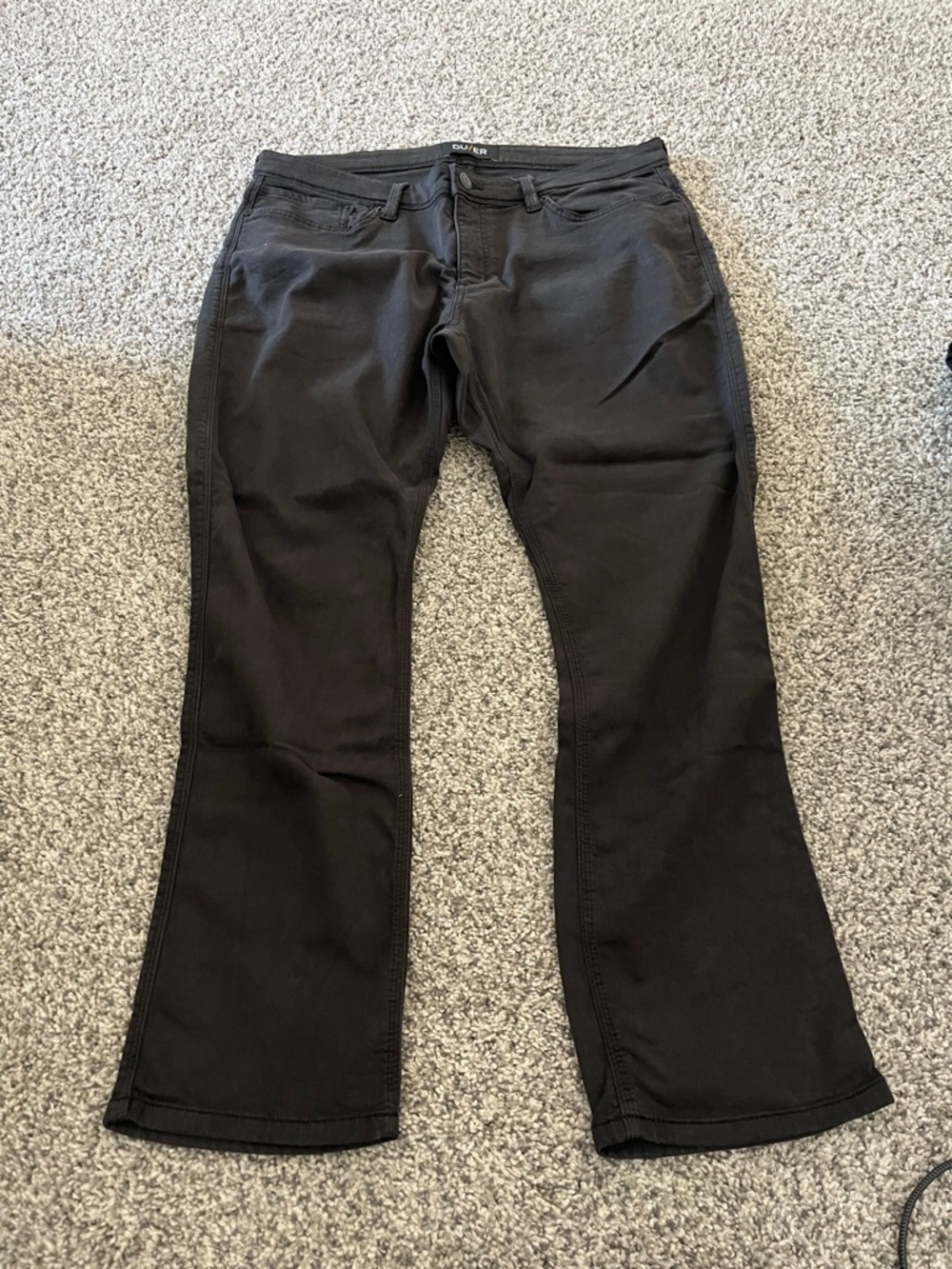 DU/ER charcoal pants 38x30